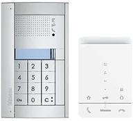 Domofony - Bticino Legrand, zestaw do domofonu audio, 2-przewodowy do domu jednorodzinnego z uniwersalną stacją do drzwi SFERA + kod numeryczny/kod kodowy, klasa 100 A16E wewnętrzna jednostka audio, urządzenie sieciowe, - miniaturka - grafika 1