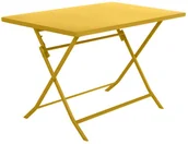 Stoły ogrodowe - Emako Stolik balkonowy składana ława ogrodowa kolor żółty 159241 - miniaturka - grafika 1