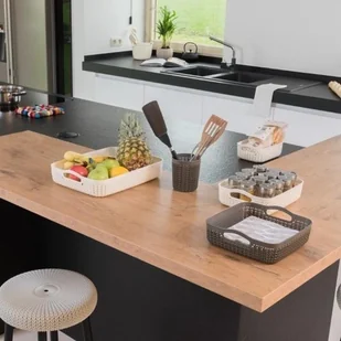 Curver Taca, koszyk Knit A4, kremowa, 4,5 l - Tace i patery - miniaturka - grafika 3