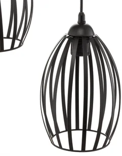 Euluna Lampa wisząca Dali czarna, 3-punktowa okrągła - Lampy sufitowe - miniaturka - grafika 5