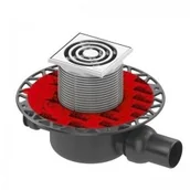 Syfony - Tece 3601200 TECEdrainpoint S 120 zestaw odpływowy znormalizowany poziomy z kołnierzem uniwersalnym Seal System - miniaturka - grafika 1