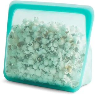 Stasher Torebka stojąca z silikonu na żywność Stasher Stand-up Bag - aqua STSU02 - Lunch boxy - miniaturka - grafika 5