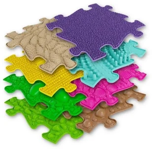 Askato Mata podłogowa sensoryczna 8 elementów - Maty edukacyjne - miniaturka - grafika 2