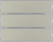 Systemy inteligentnych domów - Berker Hager Hager KNX easy K.1/K.5 stal szlachetna Przycisk 3-krotny z polem opisowym diodami LED RGB i czujnikiem temperatury B_80163773 - miniaturka - grafika 1