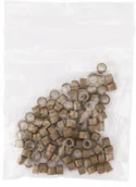 Pozostałe akcesoria fryzjerskie - Allepaznokcie Mikroringi z silikonem do przedłużania włosów 4,5 mm kolor Nr 7 woreczek 100 szt - miniaturka - grafika 1
