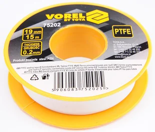 Vorel TAŚMA PTFE 15Mx19MMx0.2MM 75202 - Uszczelnienia - miniaturka - grafika 3