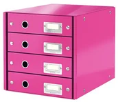 Półki na dokumenty - Leitz Pojemnik, szafka Click & Store z 4 szufladami 10K269G 10K269 G - miniaturka - grafika 1