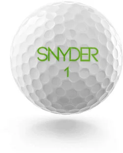 SNYDER GOLF Piłki golfowe SNYDER SNY PRO (białe, zielone napisy) - Golf - miniaturka - grafika 2