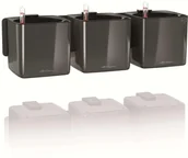 Donice - Lechuza Donice Green Wall Home Kit, 3 szt., błyszczący antracytowy - miniaturka - grafika 1