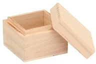 Pudełka i szkatułki - Glorex GmbH glorex drewnianym pudełku, drewno, naturalny, 6 x 6 x 5 cm 6 1682 600 - miniaturka - grafika 1