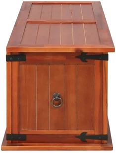 vidaXL Skrzynia, 90 x 45 x 40 cm, lite drewno akacjowe - Inne meble do salonu - miniaturka - grafika 5