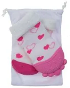 Gryzaki dla dzieci - Nuby Nuby Skarpetka gryzaczek PINK NV0601002PINK - miniaturka - grafika 1