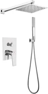 Zestawy prysznicowe - Laveo Plato Zestaw prysznicowy z baterią podtynkową chrom BLY001P - miniaturka - grafika 1