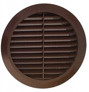 Parkanex Wentylacyjna Okrągła Tworzywo FI100 Brązowa - Kratki wentylacyjne - miniaturka - grafika 3