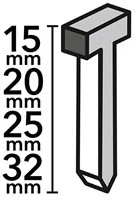 TROTEC Zestaw gwoździ do zszywacza rodzaj 47, długość 15-32 mm (3000 sztuk) - Akcesoria do elektronarzędzi - miniaturka - grafika 3