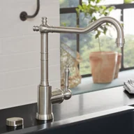 Baterie kuchenne - Villeroy & Boch Avia 2.0 V&B baterie zlewozmywakowa niskociśnieniowa stal nierdzewna 924011LC 924011LC - miniaturka - grafika 1