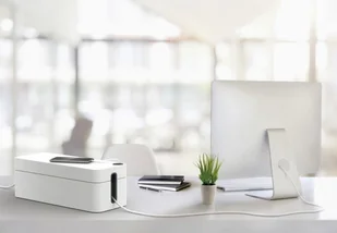 Durable Pojemnik na kable duży Cavoline Box L Durable, Kolor: Szary DO 28.02 GRATIS DO ZAMÓWIEŃ NA DURABLE POWYŻEJ 200 ZŁ 503010 - Maskownice do kabli - miniaturka - grafika 3