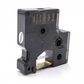 Papier do drukarek - Dymo 43624, 6mm x 7m, złoty druk / biały podkład, taśma zamiennik - miniaturka - grafika 1