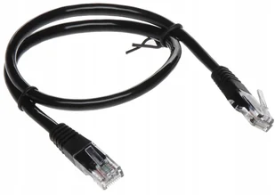 Patchcord RJ45/0.5-BLACK 0.5 m - Patchcordy - miniaturka - grafika 2