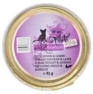 Mokra karma dla kotów - Catz Finefood Filety N.411 Indyk/Kurczak/Jagnięcina tacka 85g MS_15343 - miniaturka - grafika 1