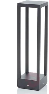 Lampenwelt com Lampa cokołowa LED Carlota, ciemnoszara, 50 cm - Lampy ogrodowe - miniaturka - grafika 3