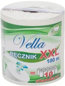 Ręczniki papierowe - Inny Chłonny Ręcznik Papierowy MAXI XXL na Rolce 100m x 20,3 cm VELLA Biały - miniaturka - grafika 1