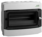 Akcesoria do kolektorów i fotowoltaiki - Plastikowa obudowa instalacyjna natynkowa IP65 1 rząd 12 modułów PHS 12T) - miniaturka - grafika 1