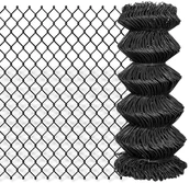 Ogrodzenia - vidaxl Siatka ogrodzeniowa, 15 x 0,8 m, stalowa, szara - miniaturka - grafika 1