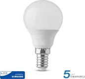 Żarówki LED - V-TAC 5.5W LED lemput P45 E14 3000K su LED SAMSUNG diodu 168 - miniaturka - grafika 1