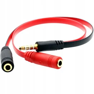 Adapter/kabel Combo Jack 4 Polowy - 2 X Jack Audio - Kable komputerowe i do monitorów - miniaturka - grafika 3