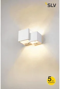Spotline SLV PLASTRA WL CUBES wewnętrzna oprawa ścienna natynkowa QT14 biała 1004733 - Lampy ścienne - miniaturka - grafika 7