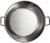 Patelnie - La Valenciana La valenciana patelnia do pieczenia, polerowanej stali nierdzewnej, 18 cm, z 2 uchwytami, czarna, czarny, 34 cm 434 - miniaturka - grafika 1