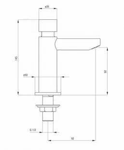 Deante Press , chrom BBH028L - Baterie umywalkowe - miniaturka - grafika 2