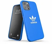 Etui i futerały do telefonów - Adidas Etui zaprojektowane do iPhone 12 Pro Max 6.7, sprawdzone pod kątem upadku, podwyższone krawędzie, oryginalne etui ochronne, Bluebird/białe EX7874 - miniaturka - grafika 1