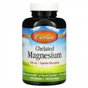 Witaminy i minerały dla sportowców - Carlson Labs Sklep CARLSON LABS Chelated Magnesium 180 CAPS - miniaturka - grafika 1