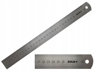 Sola Linijka Liniał Lsb 300mm Półsztywny 30cm - Poziomice, łaty, miary - miniaturka - grafika 2