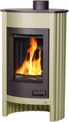 Piece wolnostojące - HS Flamingo HS Flamingo piecyk MEDIE II 12 kW oliwkowy HSF41-010 - miniaturka - grafika 1