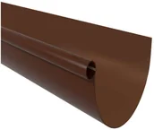 Rynny i akcesoria - Scala Plastics Rynna ryflowana G125 brązowa 4 m - miniaturka - grafika 1