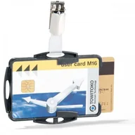 Etui na dokumenty i karty - Etui do kart z klipem 54x85mm czarne 25 sztuk /821801/ DU1343-2 - miniaturka - grafika 1