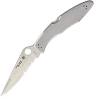 Noże - Spyderco Police nóż składany, polerowany, kolor szary SC7PS-BRK - miniaturka - grafika 1