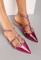 Sandały damskie - Fuksjowe Sandały Basala - miniaturka - grafika 1