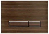 Przyciski spłukujące - KK-POL Przycisk spłukujący do stelaża M08 DREWNO WENGE wenge - miniaturka - grafika 1