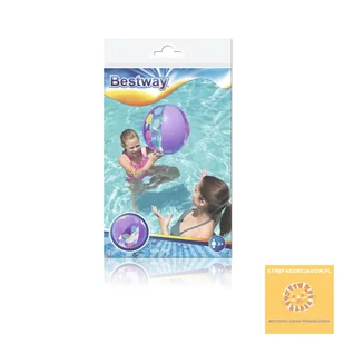 Bestway 31036 PIŁKA PLAŻOWA 51cm ŻÓŁTA - Materace dmuchane i koła do pływania - miniaturka - grafika 4