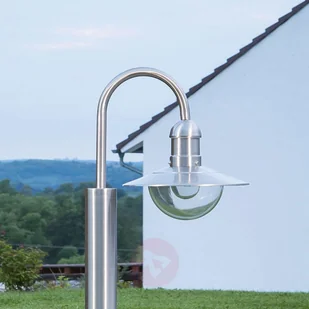 Lampenwelt Wygięte oświetlenie ścieżek DAMION, stal - Lampy ogrodowe - miniaturka - grafika 4