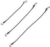 Akcesoria rowerowe - Unitec UNITEC 75252 napinacze do bagażu z karabińczykiem, zestaw 3 szt. 60/80/100 cm 75252 - miniaturka - grafika 1