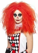 Dodatki do strojów karnawałowych - Smiffys unisex straszenia Clown peruka, One Size, czerwony,,,,, 44741 44741 - miniaturka - grafika 1