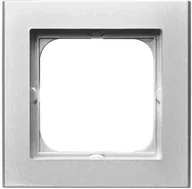 Klawisze i ramki - LEDart 1-krotna - Ospel SONATAR-1R/38 , kolor srebrny mat - miniaturka - grafika 1