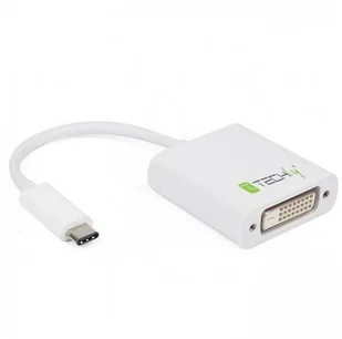 Techly Adapter USB USB-C na DVI Biały 020386 - Części i akcesoria do laptopów - miniaturka - grafika 6