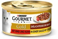 Mokra karma dla kotów - Purina GOURMET Gourmet 12176243 Mokra Karma z Wołowiną i Kurczakiem dla Kotów, 12 x 85 g 12176243 - miniaturka - grafika 1