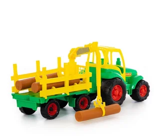 POLESIE Mistrz", traktor z przyczep do przewozu duycy (w siatce) POL-8229 - Samochody i pojazdy dla dzieci POLESIE Mistrz", traktor z przyczep do przewozu duycy (w siatce) POL-8229 - Samochody i pojazdy dla dzieci - miniaturka - grafika 3